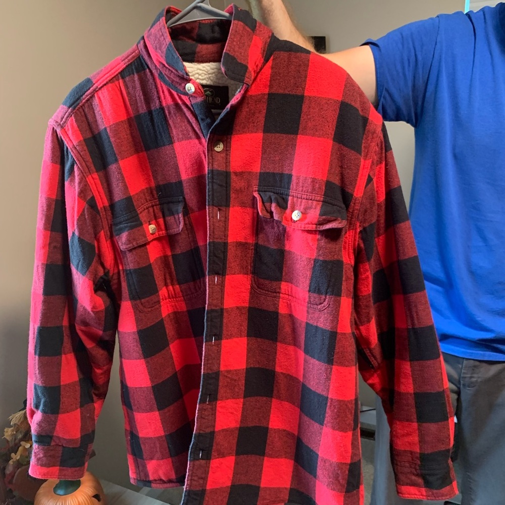 Fleece lined flannel